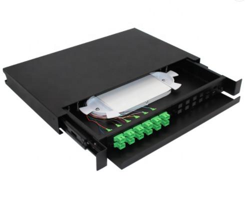 Quality 24 Port FTTH OTB Rack Fiber Patch Panel ODF Data Center FTTX for sale