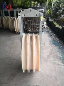 China 30 - 150KG 660 Series Stringing Block Rubber Lined Aluminum Sheave wholesale