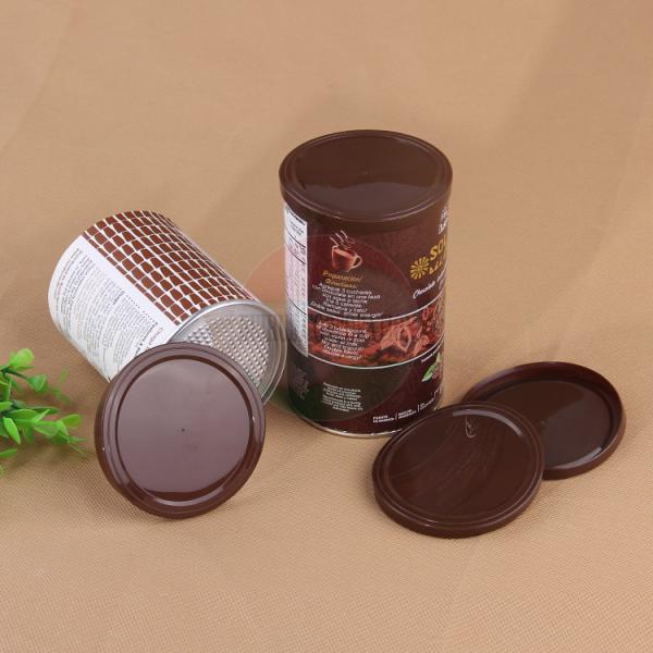 Recyclable 83mm 99mm Paper Cans PE Lid For Canned Food