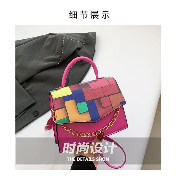 2024 SPRING/SUMMER NEW FASHION TEXTURE MATCHING COLOR CROSSBODY BAG SHOULDER HANDBAG THIS YEAR