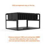 24 Bays Mining Rig Storage Miner Chassis Open Air New Design For Hard Drive Coin