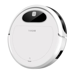 Ultra Thin Home Robot Vacuum Cleaner Gyro Navigation Smart Mapping With Water Tank