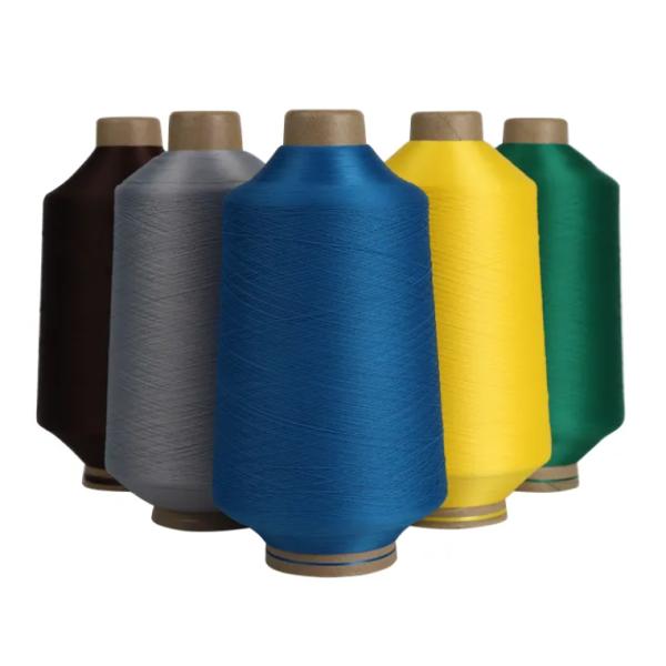 Dope Dyed Color 150D/48F DTY Polyester Yarn Customized Color