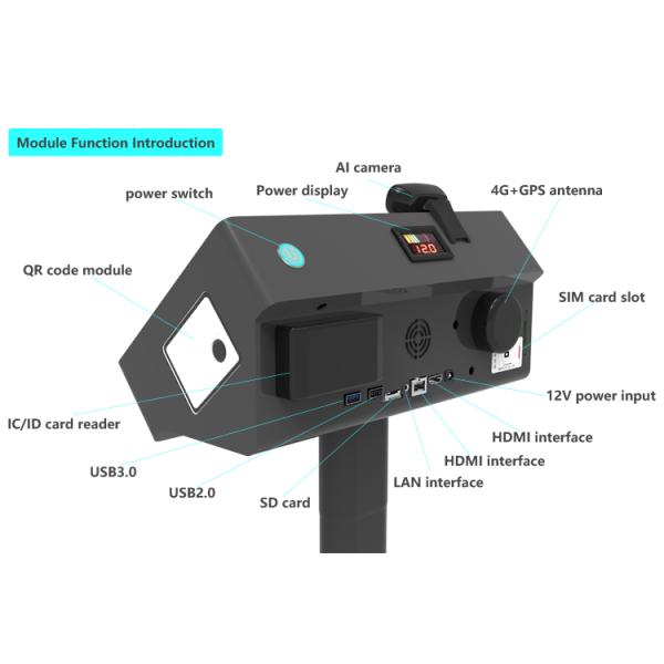 Industral Scale 7-Inch AI Intelligent Android System LCD Weighing Scale with Flashing QR Code Label Print and kg Units