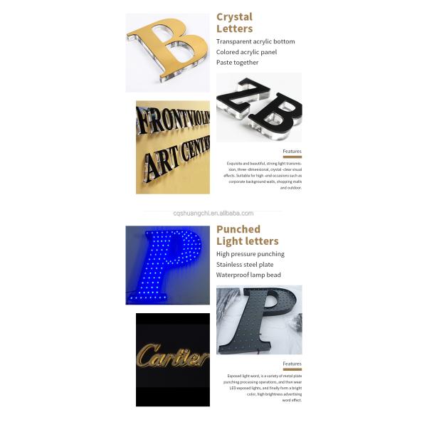 50000 Hours Working Lifetime Customized LED Channel Letters for Outdoor Store Signage