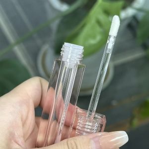 Square Transparent Plastic Lip Gloss Tubes All Clear Empty Container