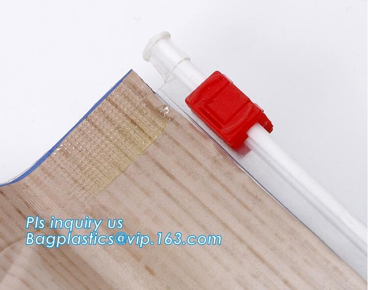 quad seal bottom and bottom load metallized film slider zipper packaging bag, Metal Zipper Printing PVC Slider Bags