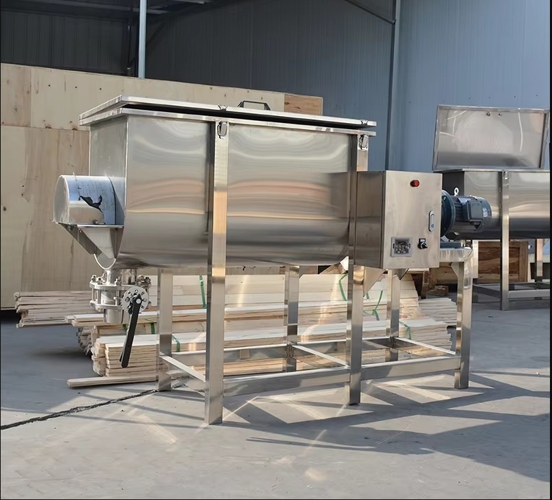 Industry 1 Ton 5 Ton Horizontal Concrete Ribbon Poultry Feed Mixer