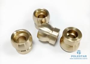 Stable Gold Plated Brass CNC Machining For Electronics Customized