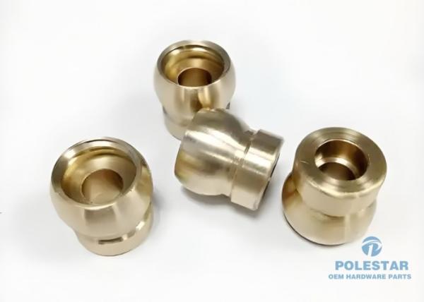 Quality Stable Gold Plated Brass CNC Machining For Electronics Customized for sale
