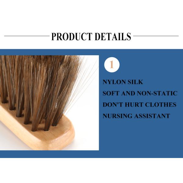 Customized Packaging Natural Wooden Handle Cleaning Brush Straight Shank For Household