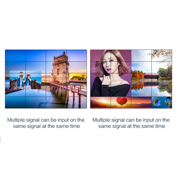 Seamless Lcd Video Wall , 55 Inch Lcd Splicing Wall Advertising Display