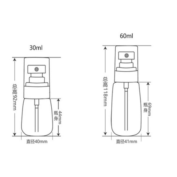 60ml Recycled 150ml PETG Plastic Bottles Dark Green Color With Screw Sealing