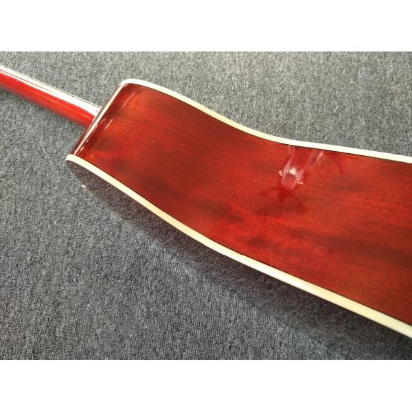 Left hand Acoustic guitar Cherry Sunburst hummingbird Acoustic Guitar+Factory customization