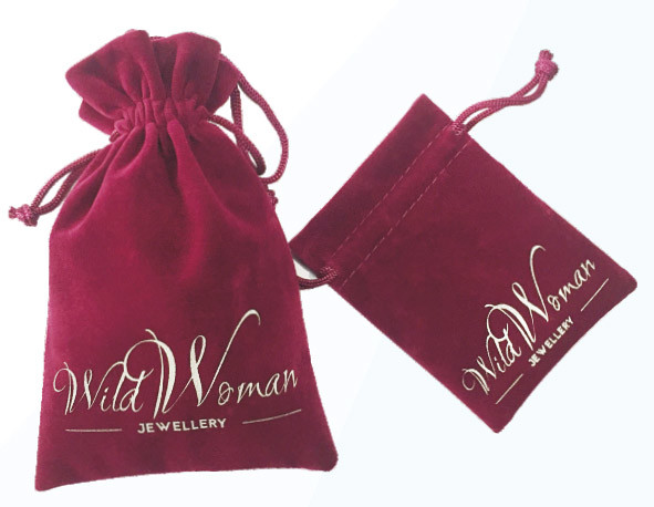 Quality RoHS Custom Velvet Drawstring Bags , SGS printed Drawstring Jewelry Pouches for sale