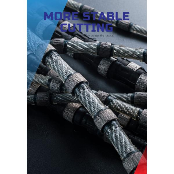 Customized 7.3mm Granite Multi Wire Rope Profiling Saw with Diamond Wire Cutting Tool