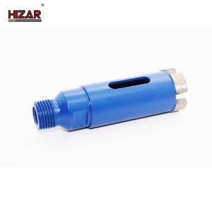 China 3MM Core Cutting 50mm 2 Core Drill Bit  Hard Rock ODM Color Electroplated on sale