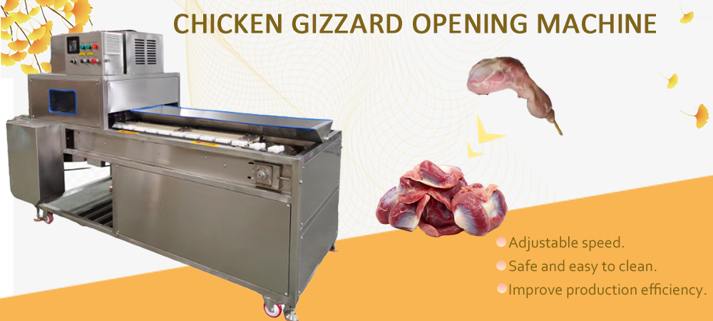 Fully Automatic Poultry Chicken Duck Gizzard Opening Cleaning Machine