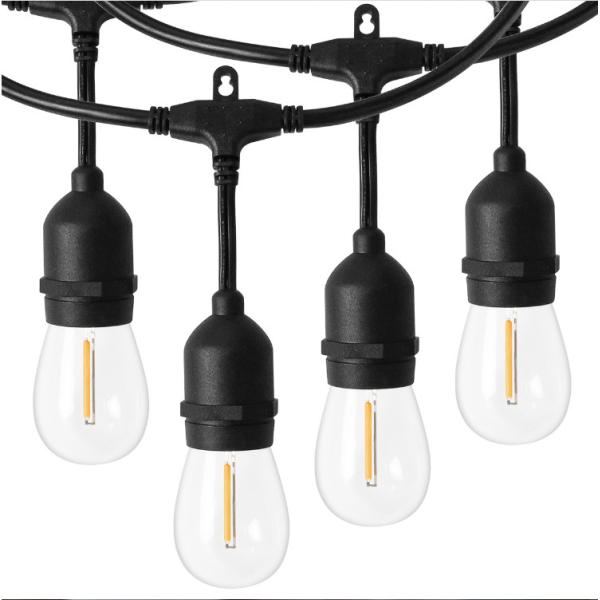 E26 E27 Vintage Light Bulbs 1W 2W S14 Edison Bulb String Lights 2200K