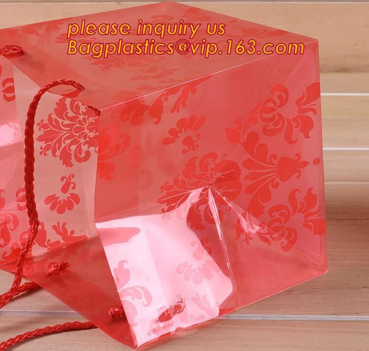 Promotional customized high quality soft loop plastic cloth bag,manufacturer custom soft loop handle polyethylene PE pla