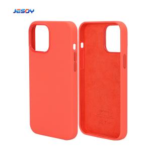 Custom Real Silicone Mobile Phone Case Soft Skin Friendly Pink For IPhone
