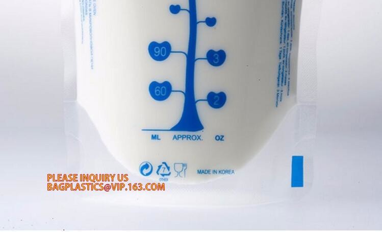 biodegradable eco-friendly FDA clear juice sealed drink pouches translucent reclosable hand held zipper plastic drinking