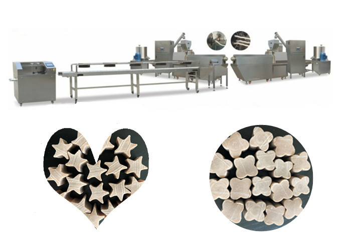 Pet Treats Extruding Line Double Color Treats Chewing Gum Dog Snacks Production Line