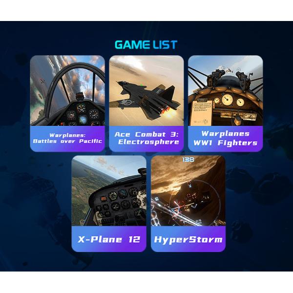 Black Blue Flying Games Vr 360 Rotate Joystick Stick Virtual Reality Motion Simulator