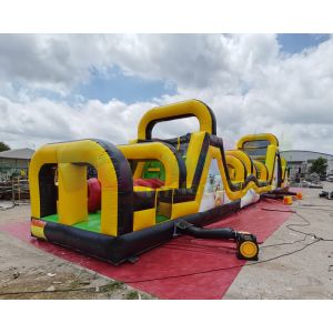 0.55mm PVC Tarpaulin Inflatable Obstacle Course For Advertisement