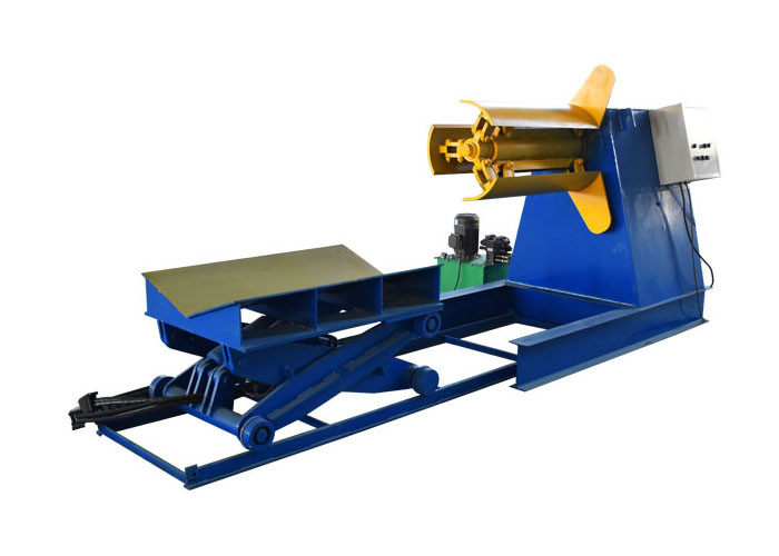 Automatic Manual Sheet Hydraulic Decoiler Machine For Metal Roofing Equipment