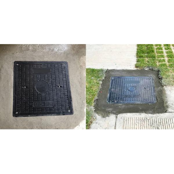 Lightweight Durable SMC Square Manhole Cover with A15 for Infrastructure Construction