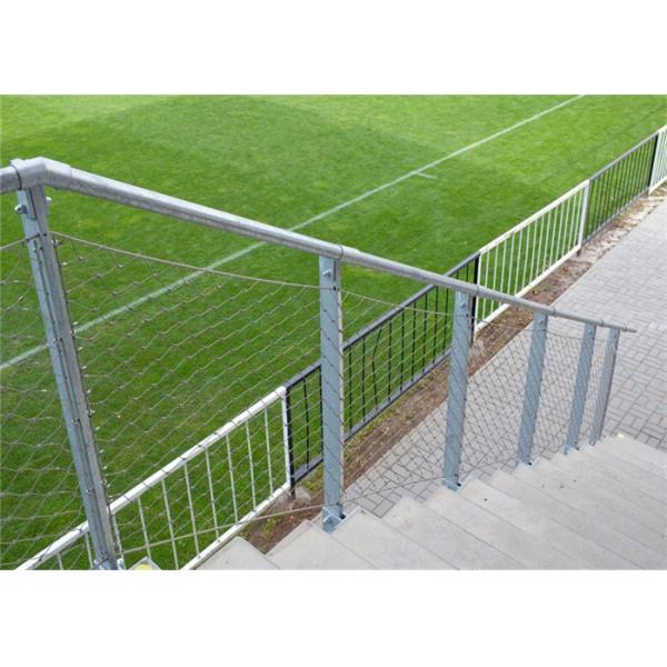 Metal Diamond 7x7 Stainless Steel Rope Mesh Decorative Fence For Railing Security
