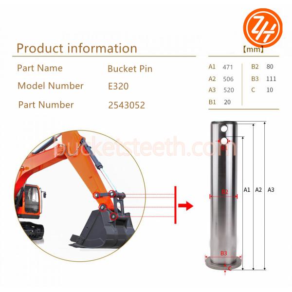 2543052 Excavator Bucket Pin