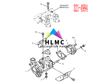 307D 308D Excavator Turbo Mitsubishi Tf035 321-4994 3214994 49135-03320