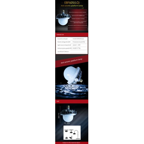 ATEX Approved 265V 24W Marine Flood Lights 6000k Explosion Proof