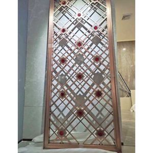 Aluminum Hollow Stainless Steel Screen Partition Room Dividers 5500mm Height