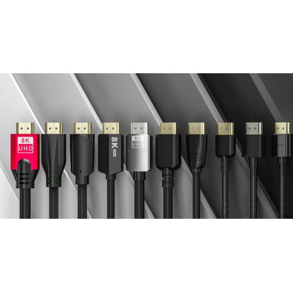 Dynamic HDR EARC 8K HDMI Cable 6.6FT Multimedia Use Braided