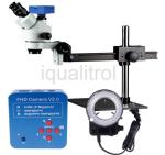 Stereo Optical Microscope Zoom Ratio , Trinocular Stereo Microscope With Camera