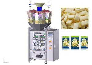 Double Servo Motor Automatic Packing Machine , High Speed Cheese Packaging Machine
