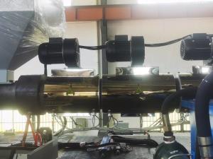 China Accumulator Type Single Station 1 Die Head Plastic Blow Molding Machine For Plastic Ball wholesale