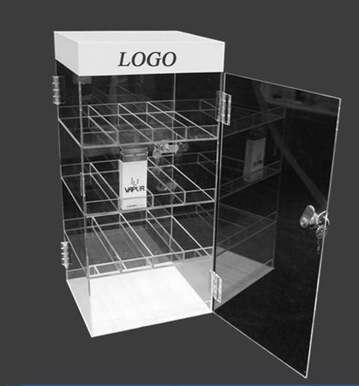 Quality Premium Acrylic Counter Display Units , E Cigarette Plastic Display Unit for sale