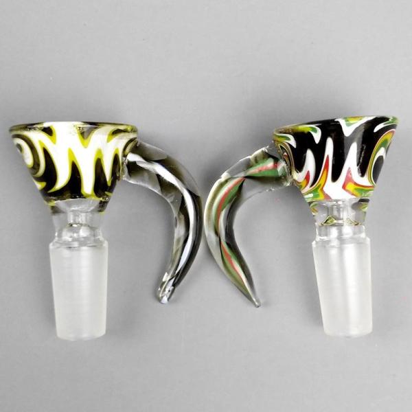 Quality Ceramic Nail Funnel Rig Accessories 14mm Dab Smoking Pipe Bowl for sale
