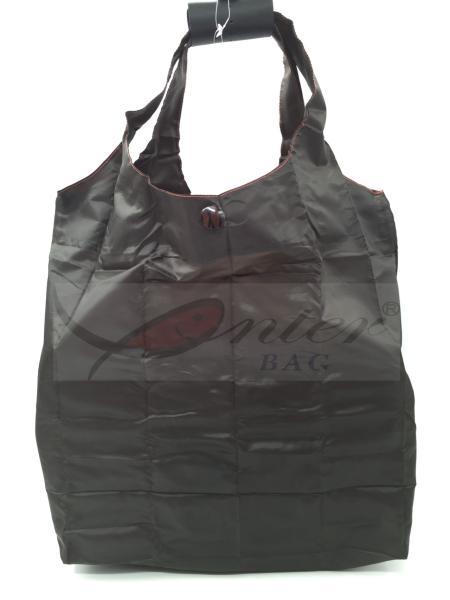 Quality Black Reusable Folding Shopping Bags With Eco Friendly Material AZO Free for sale