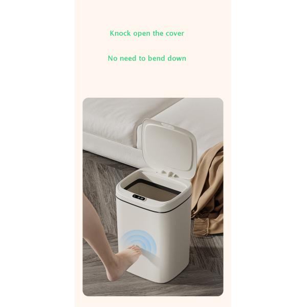 14L Slim Smart Sensor Trash Can Electric Automatic Plastic Garbage Bin Office Kitchen Home Rubbish Dustbin