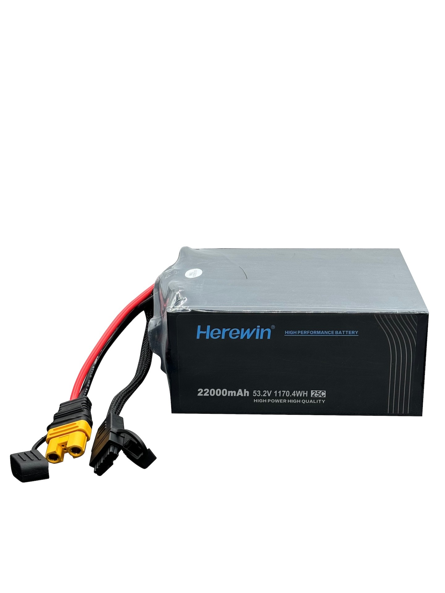 Soft Pack 25C Drones Lipo Pouch Battery Herewin 14S1P 22Ah 53.2V Uav Battery Pack