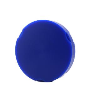 95mm Round Dental Wax Block Blue Open System With Step Casting
