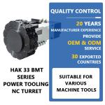 HAK31 high quality Cnc lathe horizontal tool turret 8 station tool post for cnc