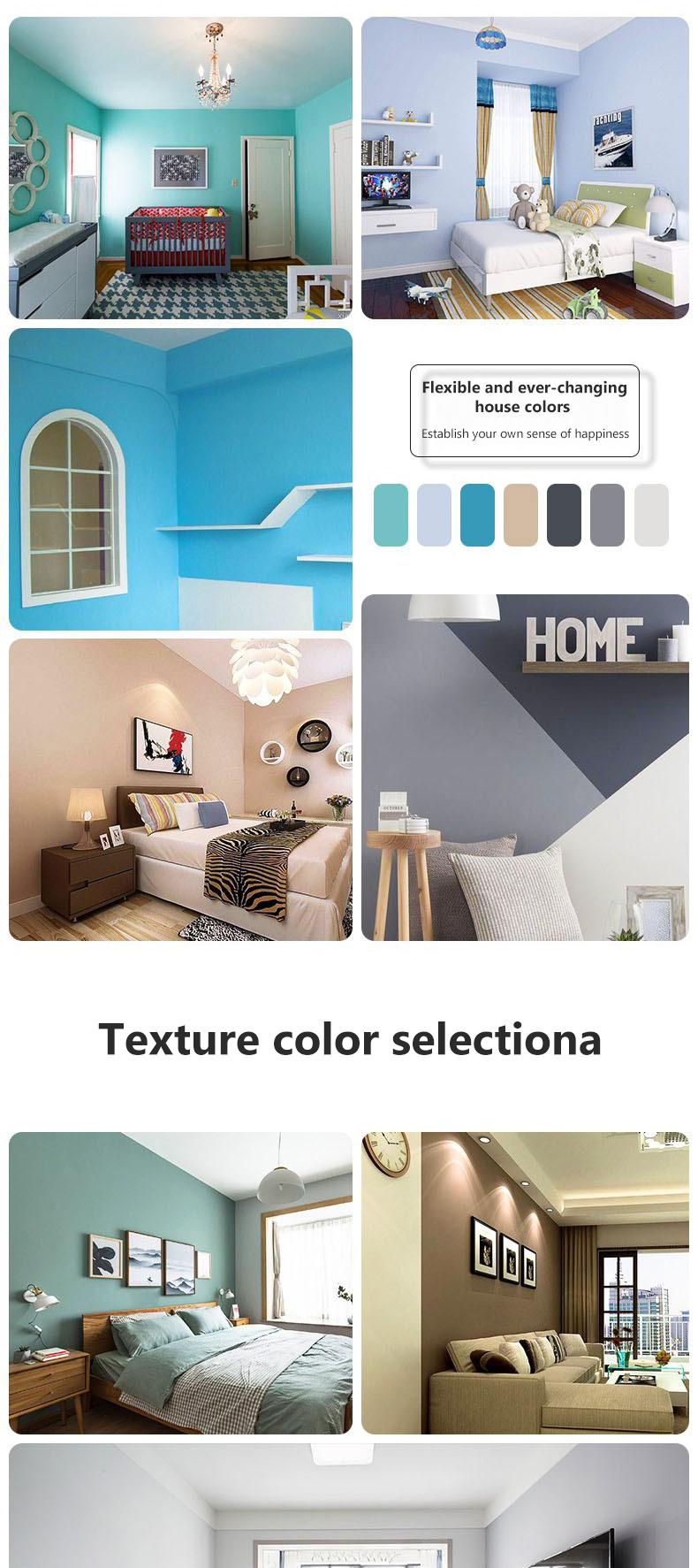 Environmental-Friendly Water Based Latex Paint Eggshell Wall Paint for Building Coating