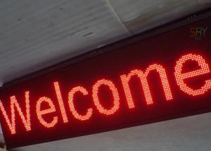 China Aluminum Frame Programmable LED Scrolling Message Board For Shop Advertising on sale