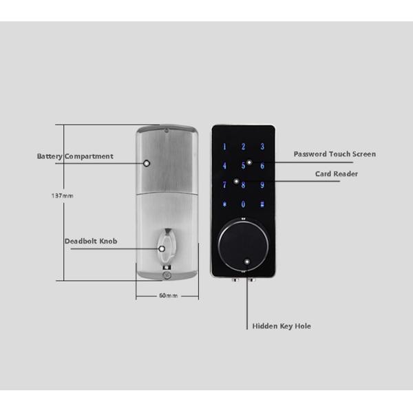 Remote Control Digital Mortise Lock , Custom Automatic Door Lock For Home